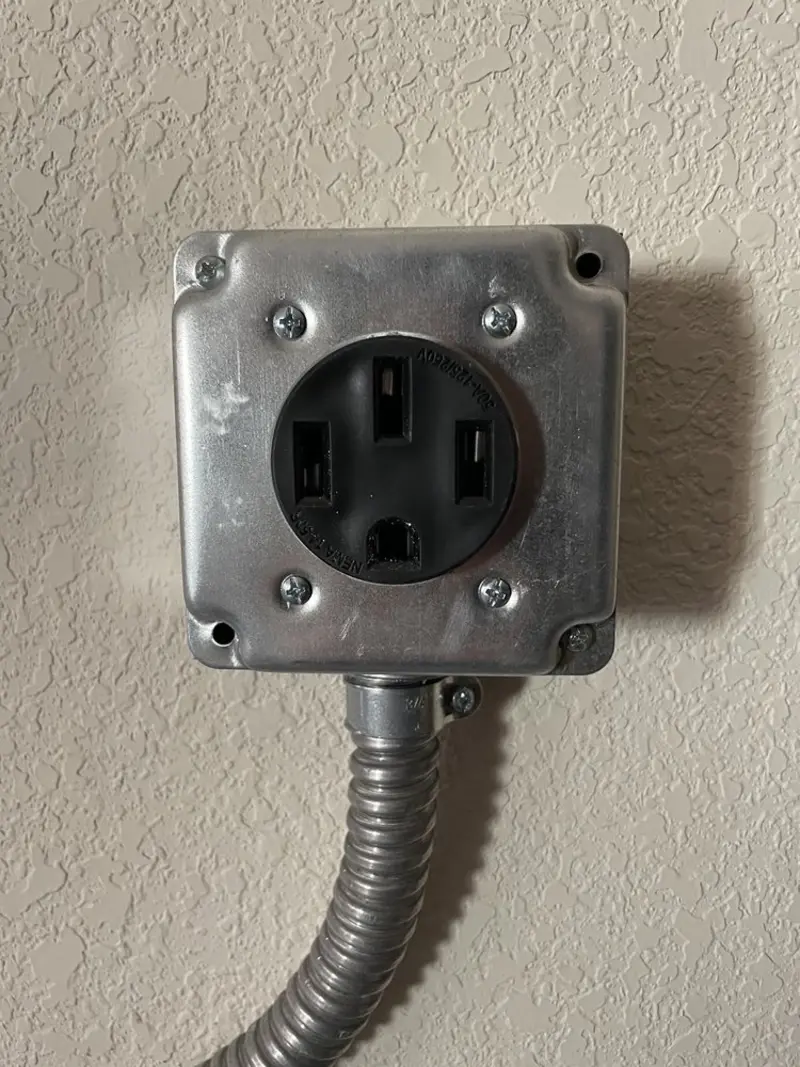 NEMA 14-50 outlet installed for Smart Home Electrical in Melrose